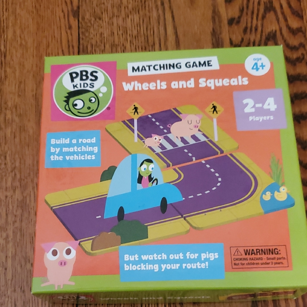 NEW - PBS Kids Wheels and Squeals Matching Game